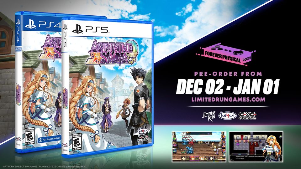 Asdivine Saga for PS5/PS4 out physically | Press Release | KEMCO